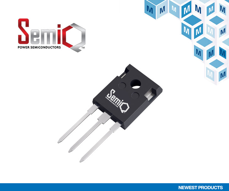 Mouser Electronics signe un accord de distribution mondial avec SemiQ et élargit son portefeuille SiC Power